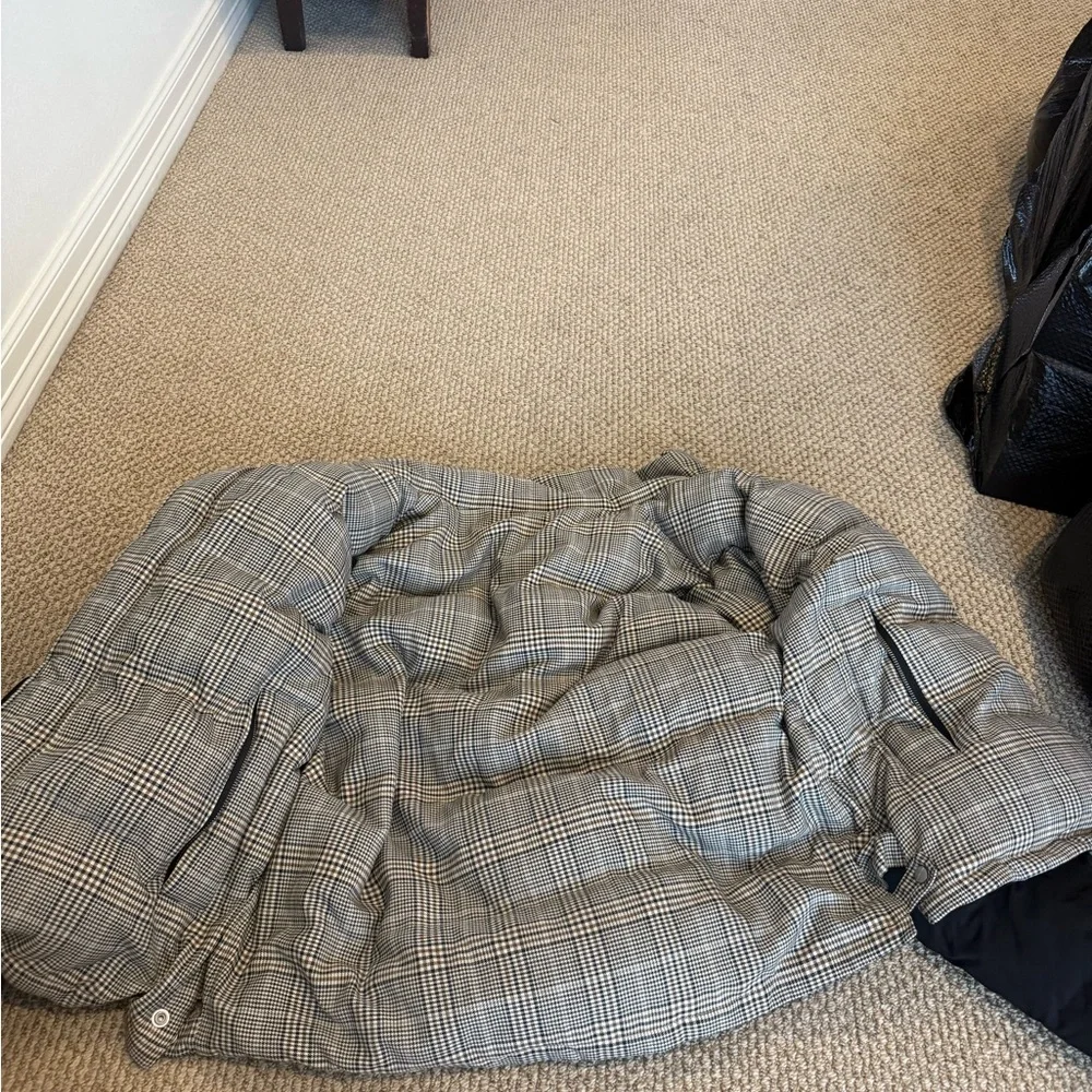 All Saints Black and Brown Plaid Jacket - Picture 2 of 4